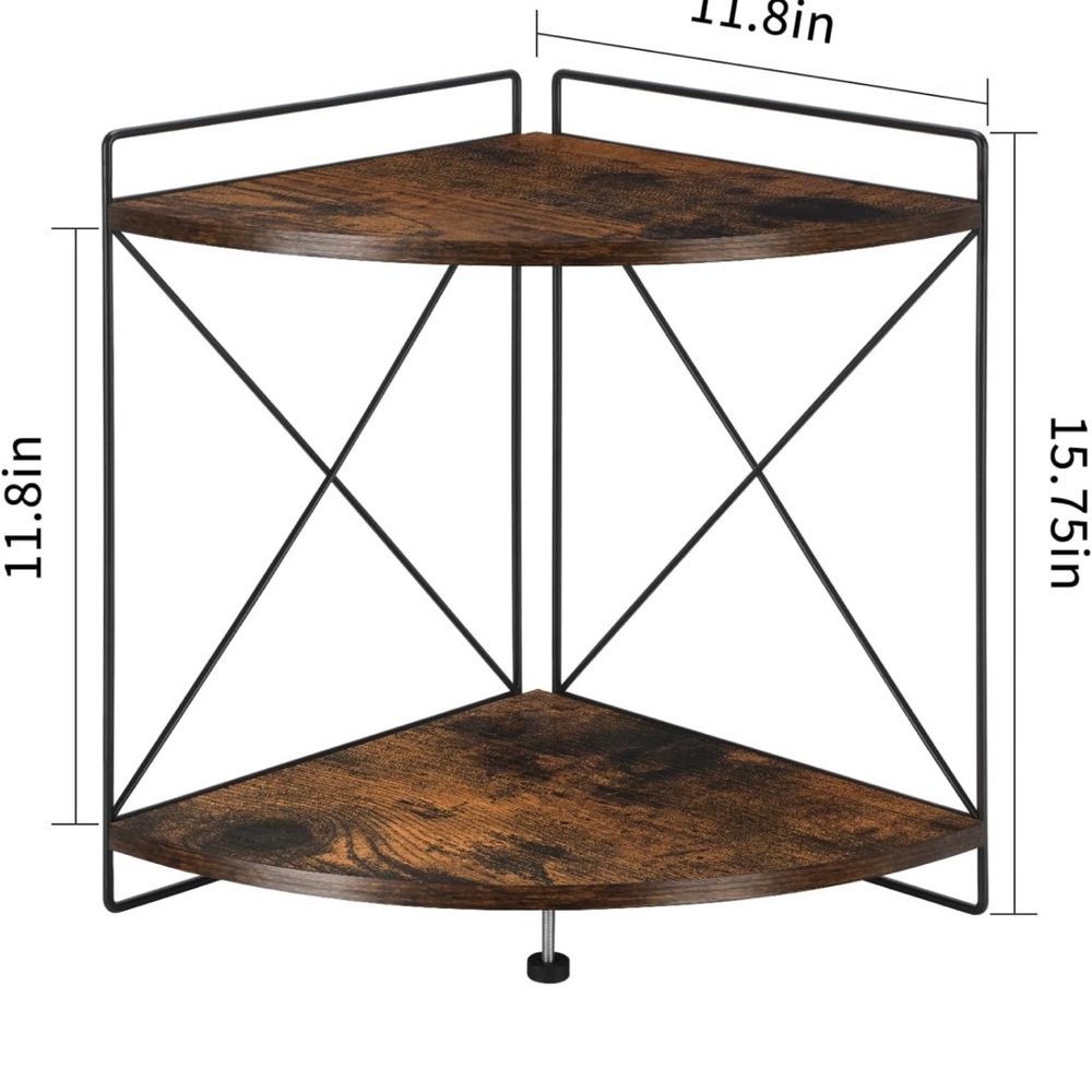 2 tier corner shelf